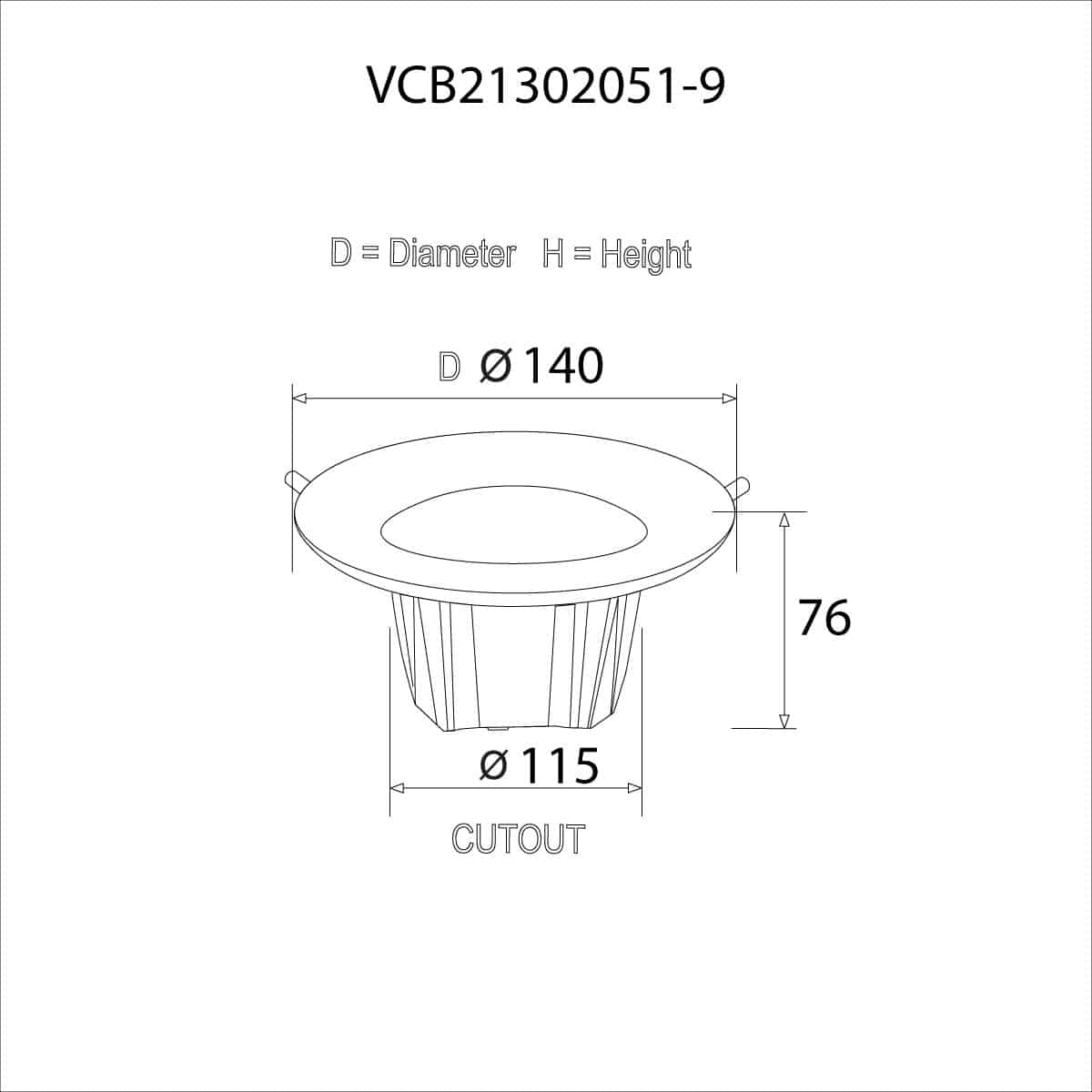 COB Down Light (DL) 20W