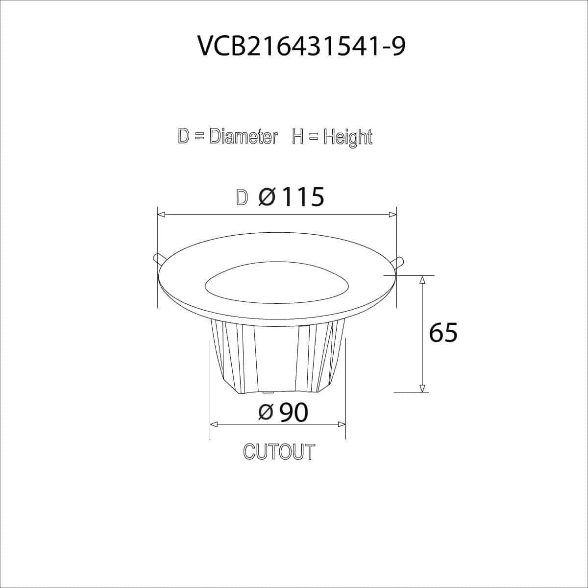 COB Down Light (DL) 15W (Tunable)