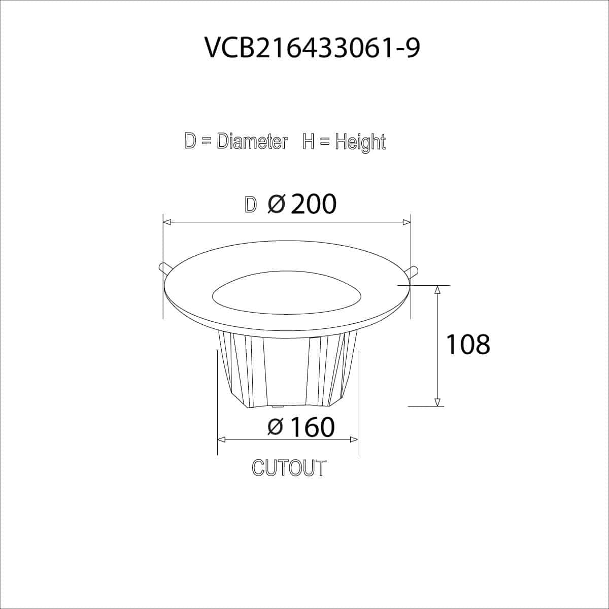 COB Down Light 30W (Tunable) 3IN1
