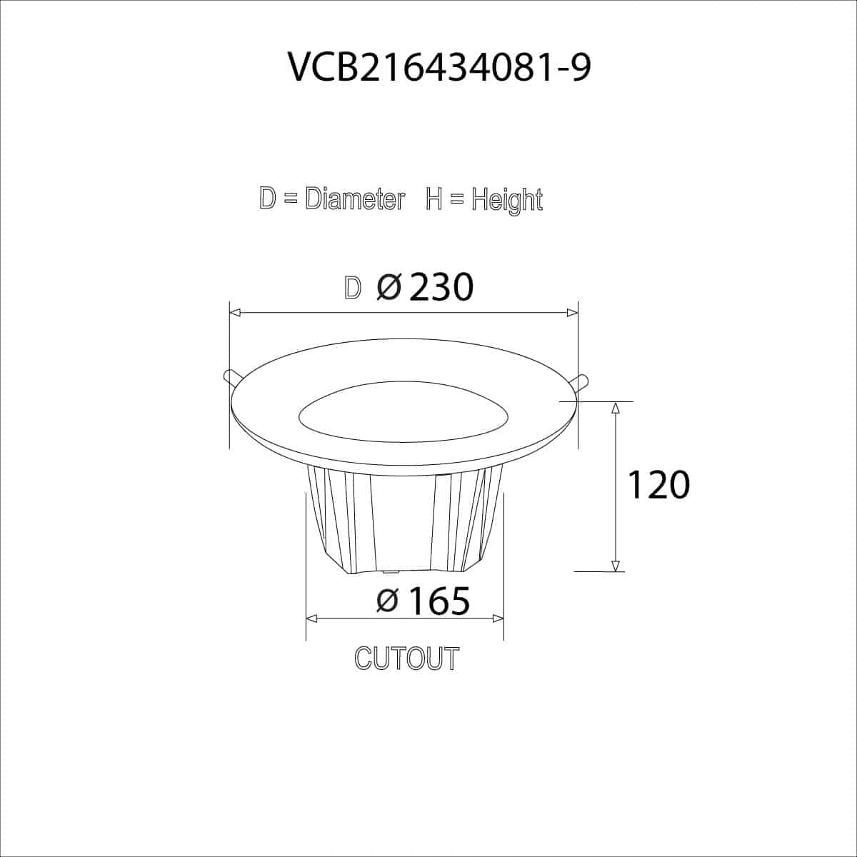 COB Down Light (DL) 40W (Tunable)