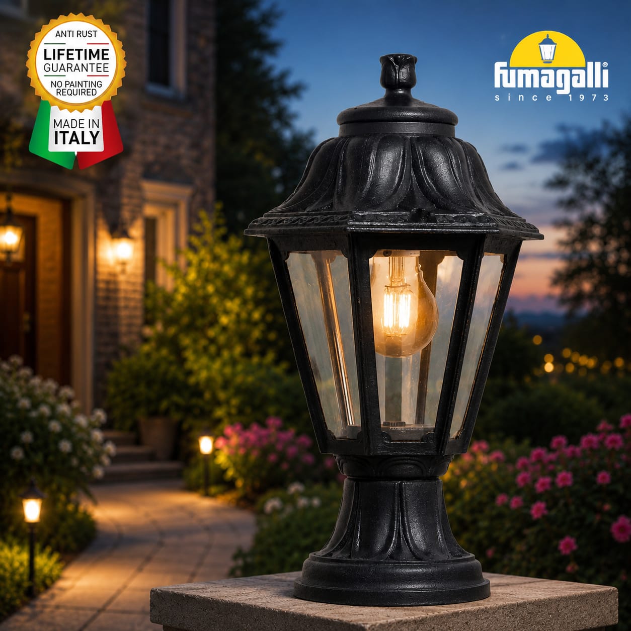 Mikrolot/Anna Hexagonal Standing Lantern - Fumagalli