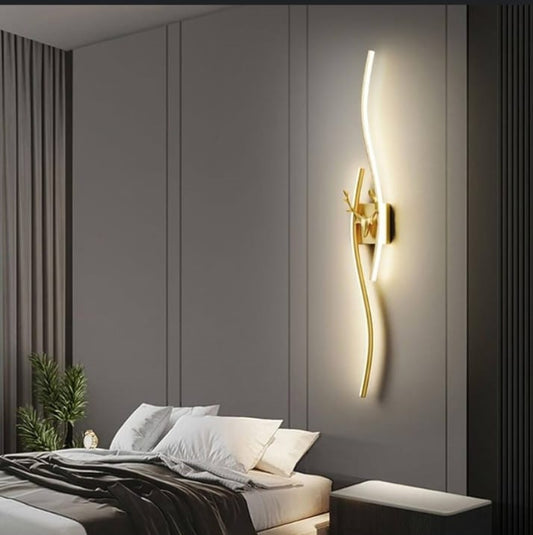 Double Gold Linear LED Wall Sconce