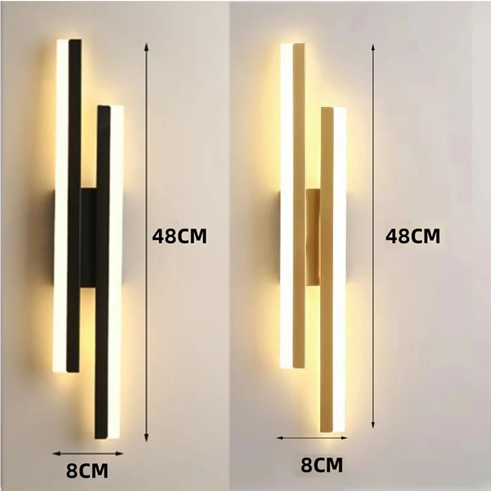 Modern Long Twins Line Wall Lamp