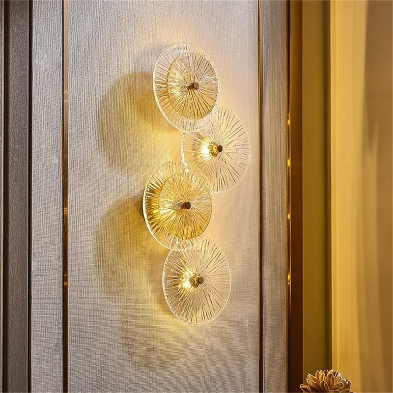 Modern Designer Luxury Lotus 4 Leaf Wall Sconce