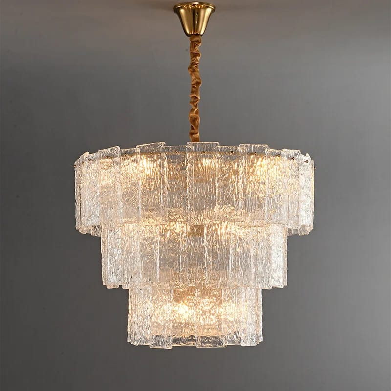 Luxury Minimalist French Glass Chandelier (800mm)