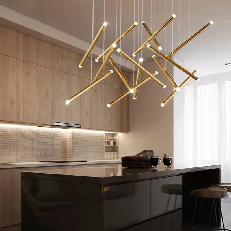 Modern Long Stick Luxury Chandelier