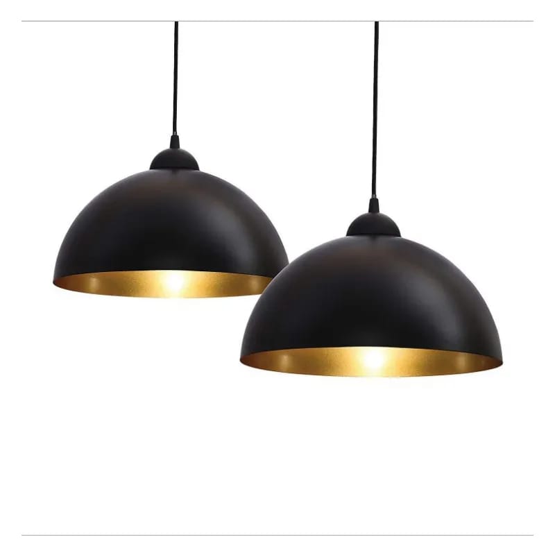 Hut shaped vintage ceiling pendant light