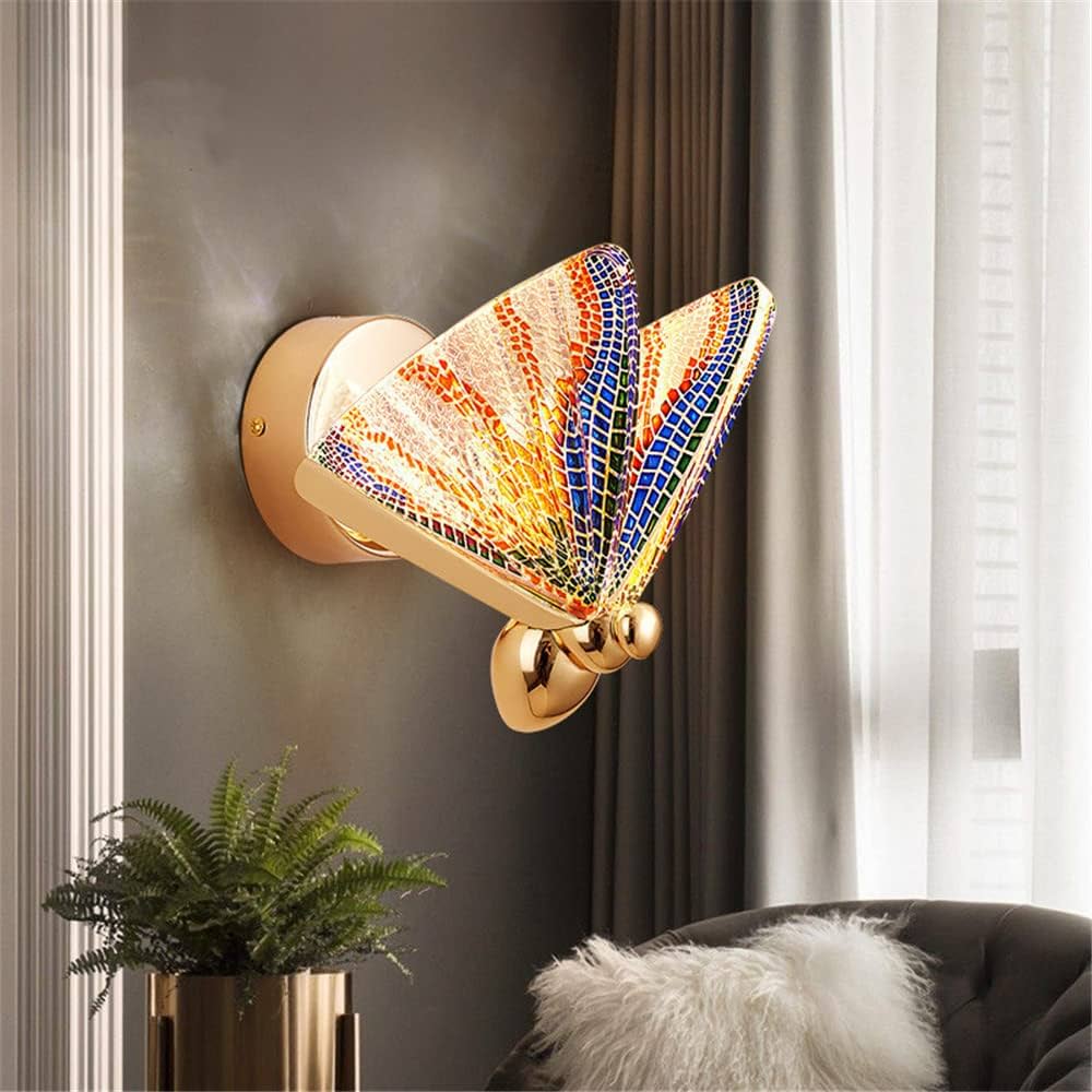 Multicolor LED Butterfly Wall Lamp