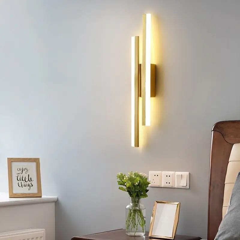 Modern Long Twins Line Wall Lamp