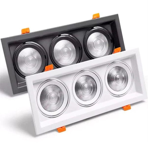 COB Downlight Rectangular Recessed (3x8watt) – HomeFit