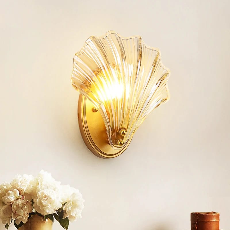 Post Modern Luxury Shell Style Wall Light