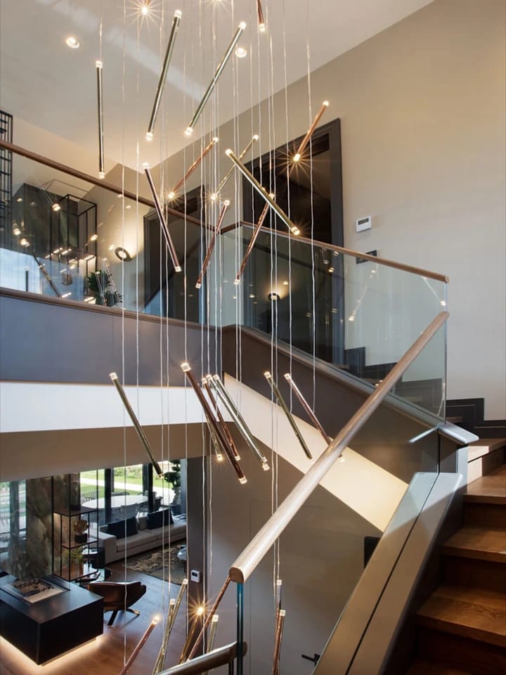 Modern Long Stick Luxury Chandelier