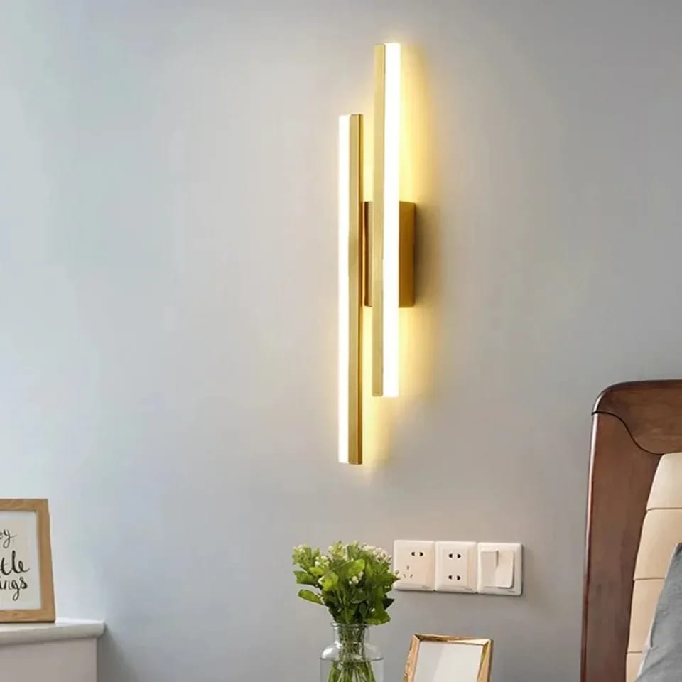 Modern Long Twins Line Wall Lamp