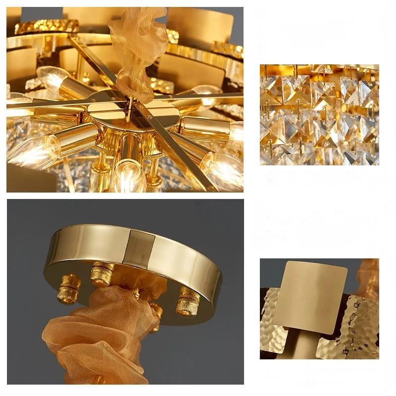 Luxury Design Gold Crystal Chandelier – HomeFit