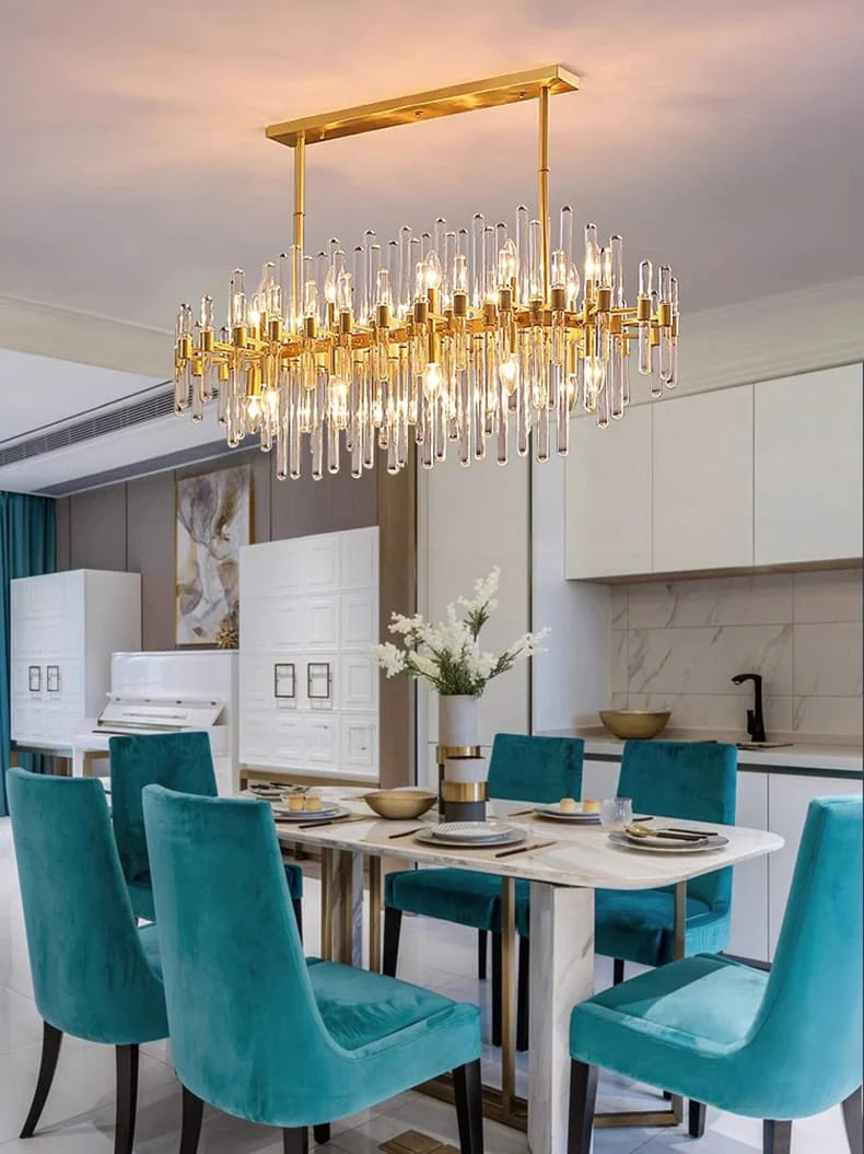 Modern Luxury Crystal Chandelier Oval