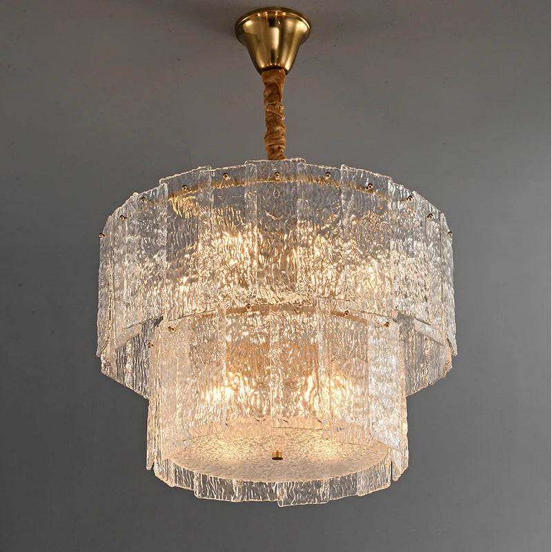 Luxury Minimalist French Glass Chandelier (600mm)