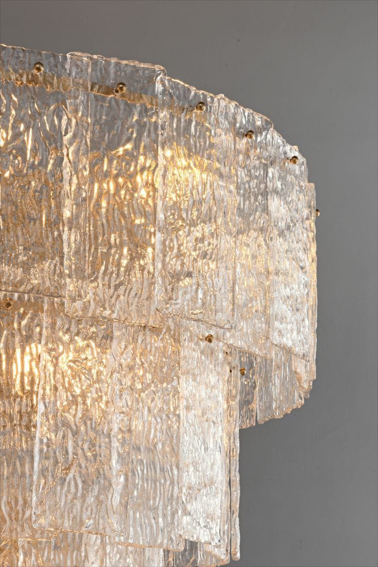 Luxury Minimalist French Glass Chandelier (600mm)