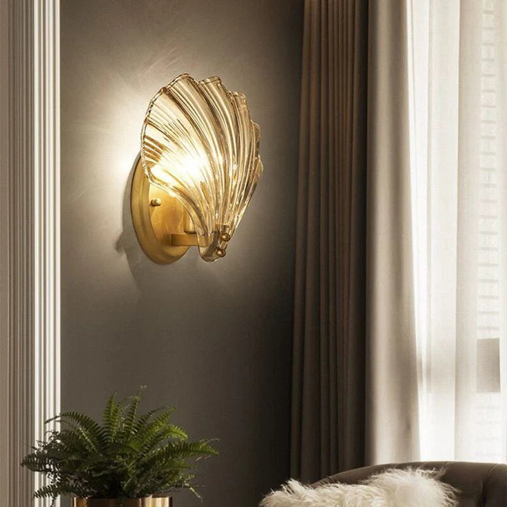 Post Modern Luxury Shell Style Wall Light