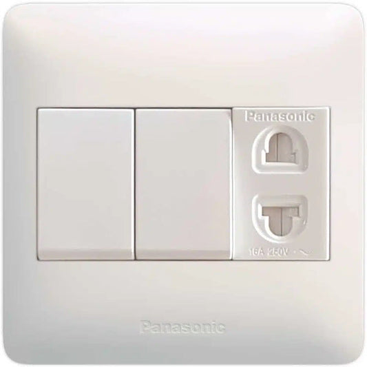 Panasonic 2 Switch+1 Socket - Panasonic