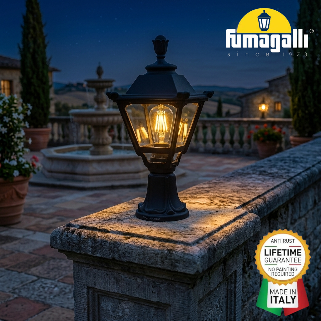 Golia Square Standing Lantern in Classic Design - Fumagalli