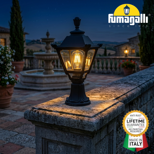 Golia Square Standing Lantern in Classic Design - Fumagalli