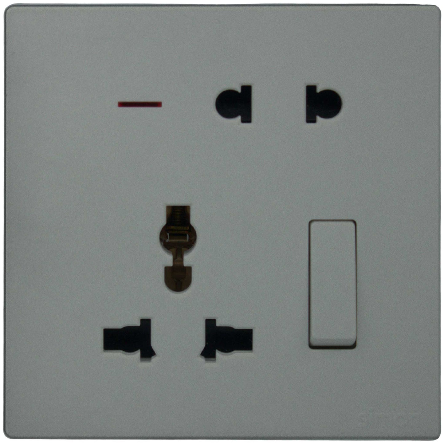 2Pin & Multi Socket with Switch & Light, Colors - Simon