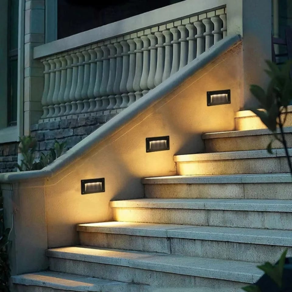 Rectangular Wall Recessed LED Step Light IP65 – HomeFit