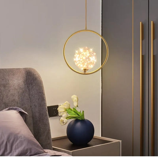 Luxury Glass globe round hanging light