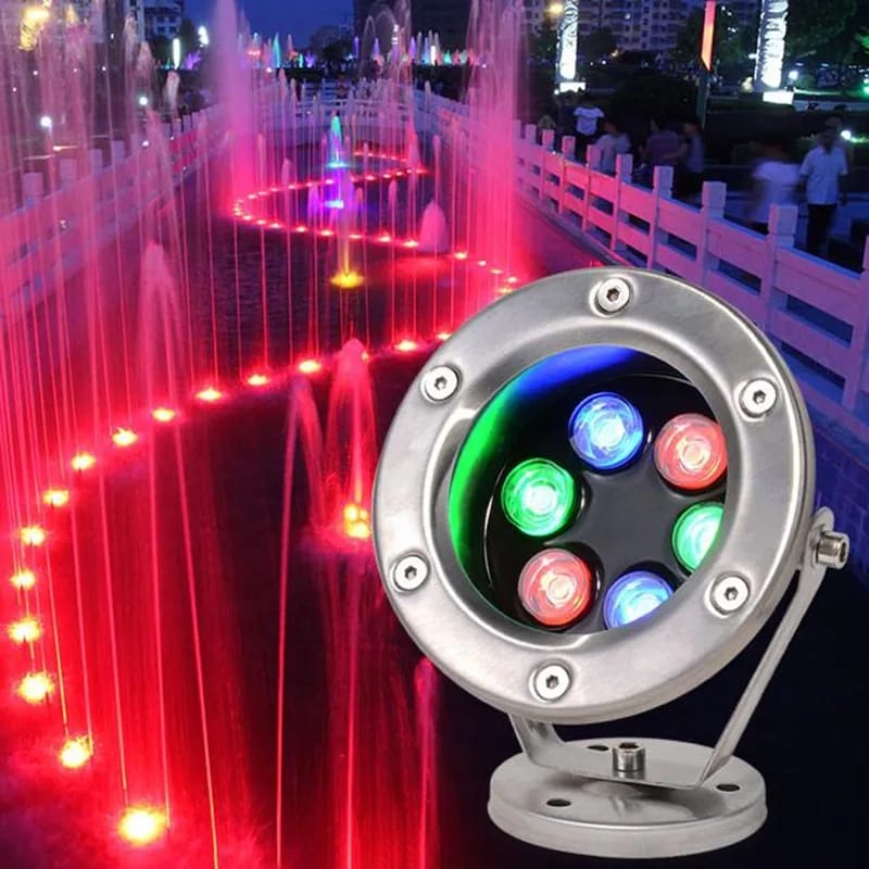 Stainless Steel Fountain Light IP67 (6 Watt RGB)