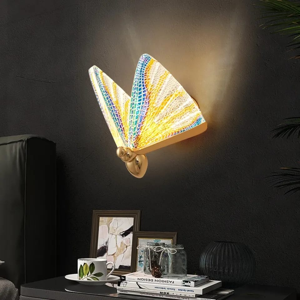 Multicolor LED Butterfly Wall Lamp